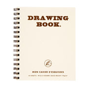 DRAWING BOOK TWIN RING BROWN
