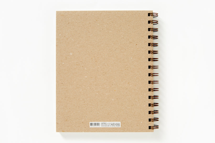 DRAWING BOOK TWIN RING BROWN