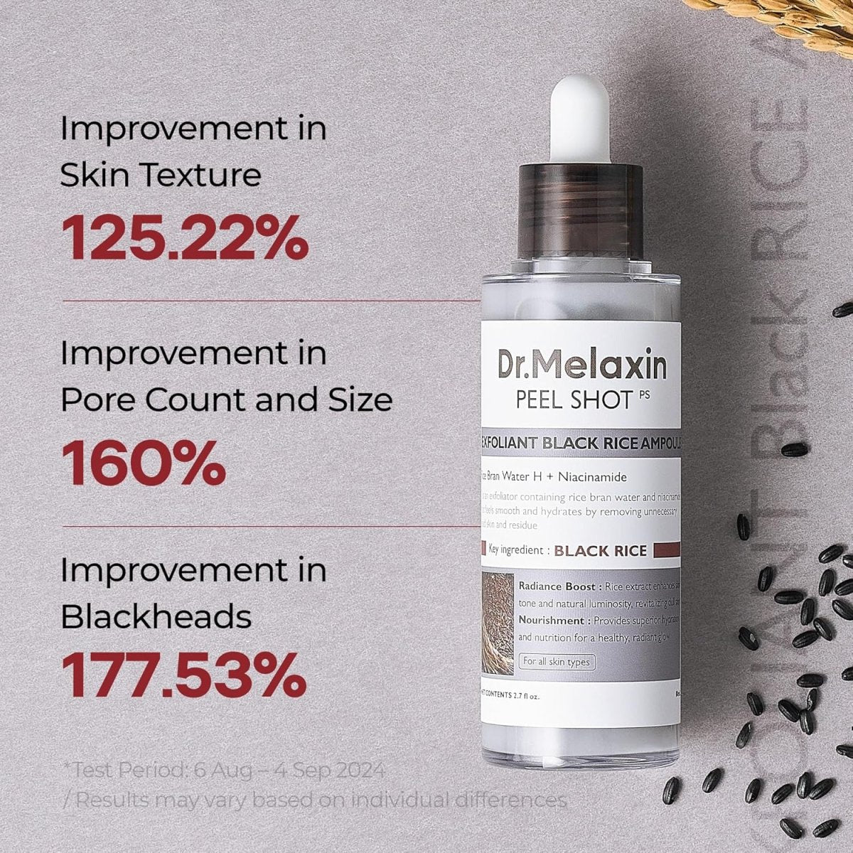 Dr.Melaxin Peel Shot Exfoliating Black Rice Ampoule [80ml]