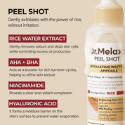 Dr.Melaxin Peel Shot Exfoliating White Rice Ampoule [80ml]