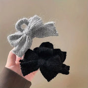 Hair Claw Knit Bow