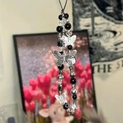 Phone Chain Butterfly Pendant Black