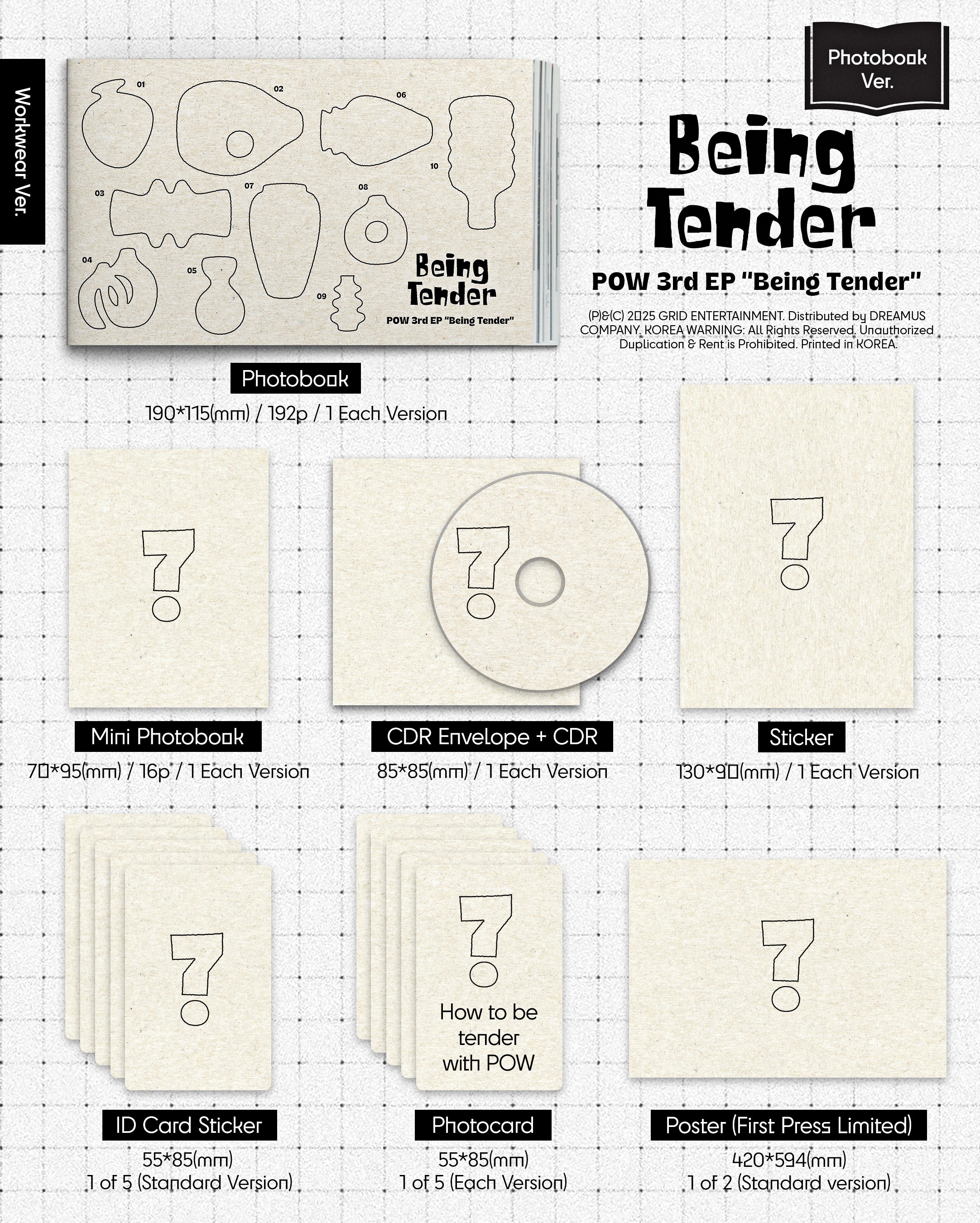 POW - 3RD MINI ALBUM [BEING TENDER] PHOTOBOOK VER.
