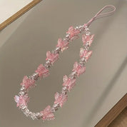 Phone Chain Candy Butterfly Pearl