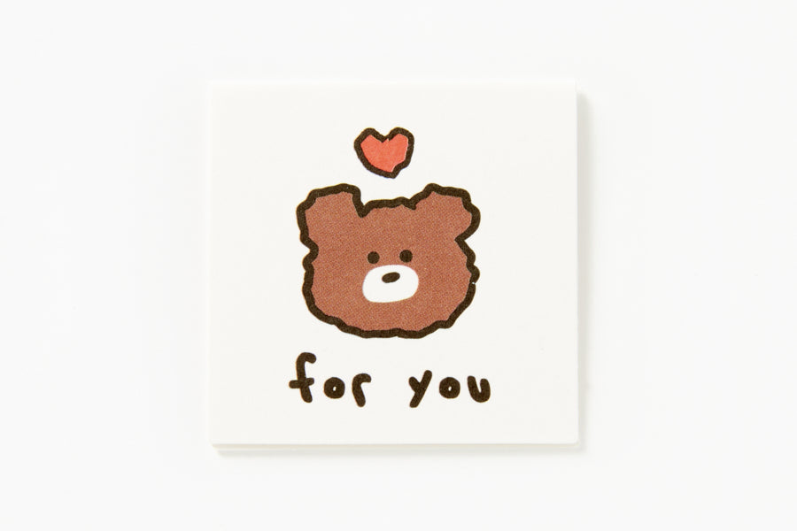 Mini Card "For You" Bear YellowQ
