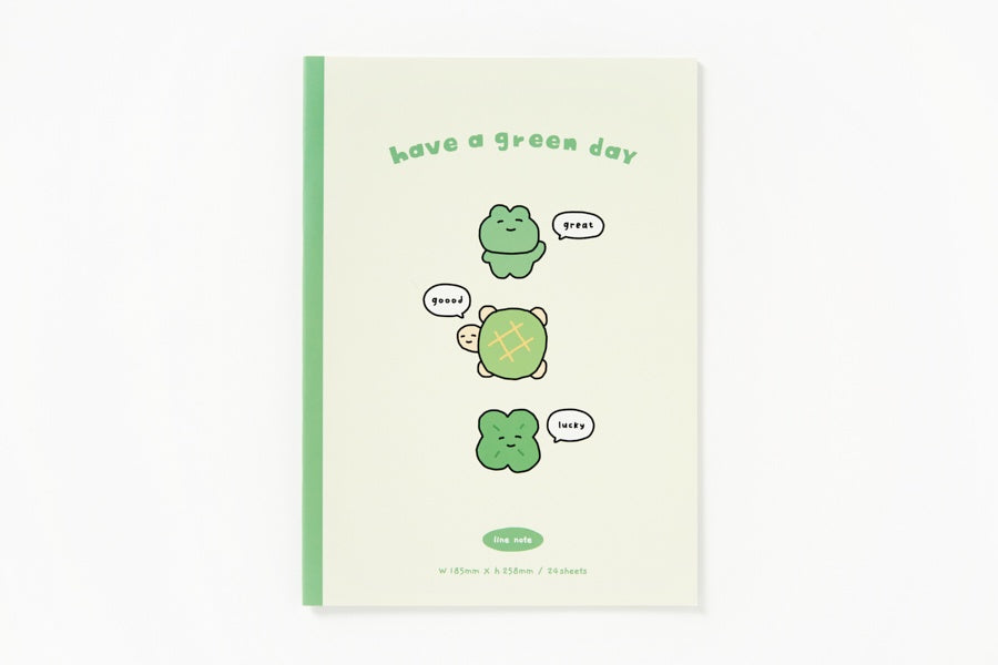 NOTE SHG TURTLE FROG HAVE A GREEN DAY