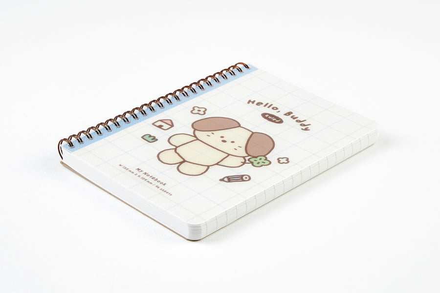 NOTE PP COVER SPRING HELLO BUDDY PUPPY