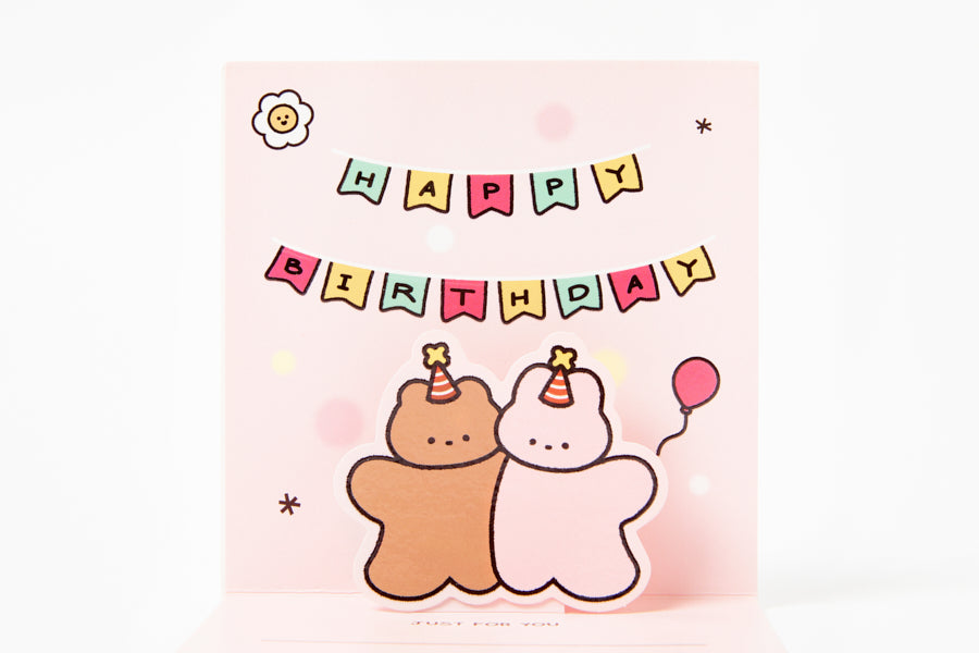 Card Happy Birthday Rabbit Pop-Up