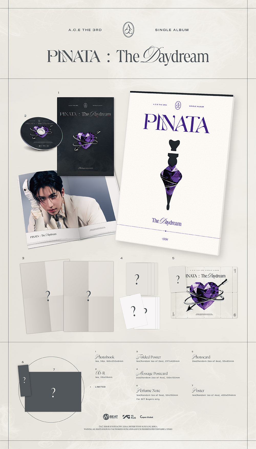A.C.E 3rd Single Album "PINATA" (Photobook Ver.) (Random)