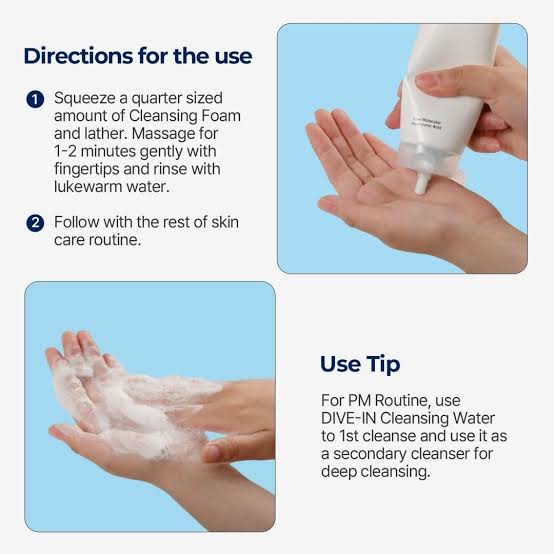 Torriden DIVE-IN Low Molecular Hyaluronic Acid Cleansing Foam [150ml]