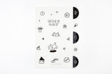 FILE INDEX 5 POCKETS BLACK AND WHITE NATURE