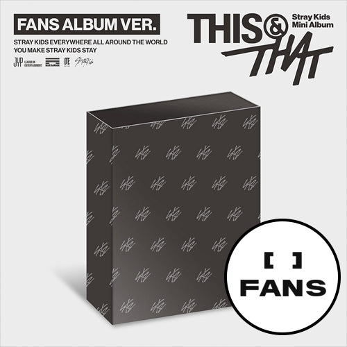 [PRE-ORDER] [FANS SHOP POB] Stray Kids – Mini Album [THIS & THAT] (FANS ALBUM VER.)
