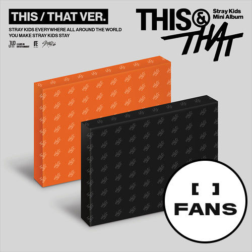 [PRE-ORDER] [FANS SHOP POB] Stray Kids – Mini Album [THIS & THAT] (THIS VER., THAT VER.) (RANDOM VER)