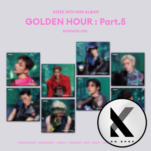 [PRE-ORDER] [KQSHOP POB] ATEEZ – 14th Mini Album [GOLDEN HOUR : Part.5] (DIGIPACK VER.)