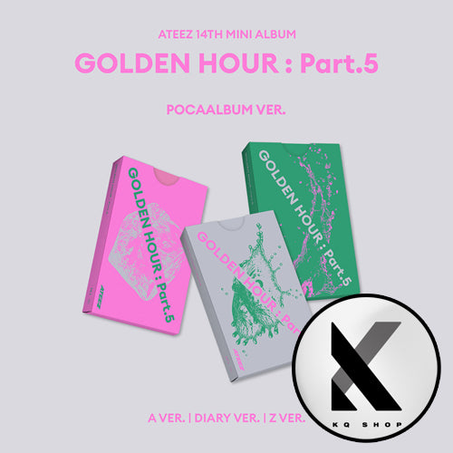 [PRE-ORDER] [KQSHOP POB] ATEEZ – 14th Mini Album [GOLDEN HOUR : Part.5] (POCAALBUM)