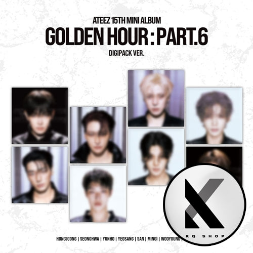 [PRE-ORDER] [KQSHOP POB] ATEEZ – 15th Mini Album [GOLDEN HOUR : Part.6] (DIGIPACK VER.) (8-piece set)