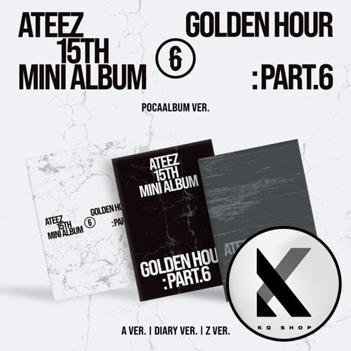[PRE-ORDER] [KQSHOP POB] ATEEZ – 15th Mini Album [GOLDEN HOUR : Part.6] (POCAALBUM SET)