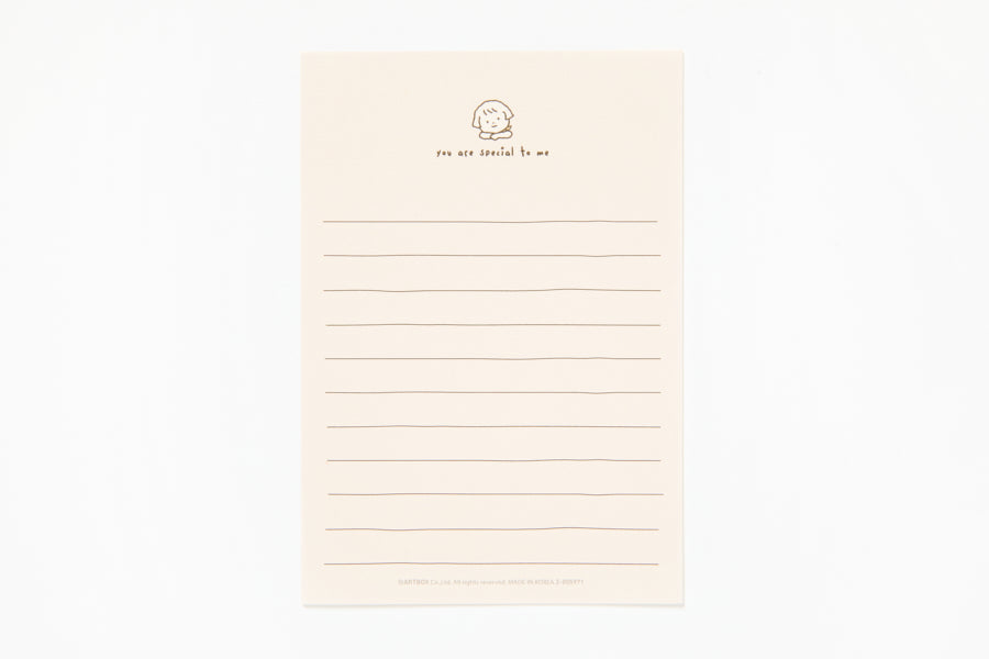 Mini Letter Paper Set Girl & Bear