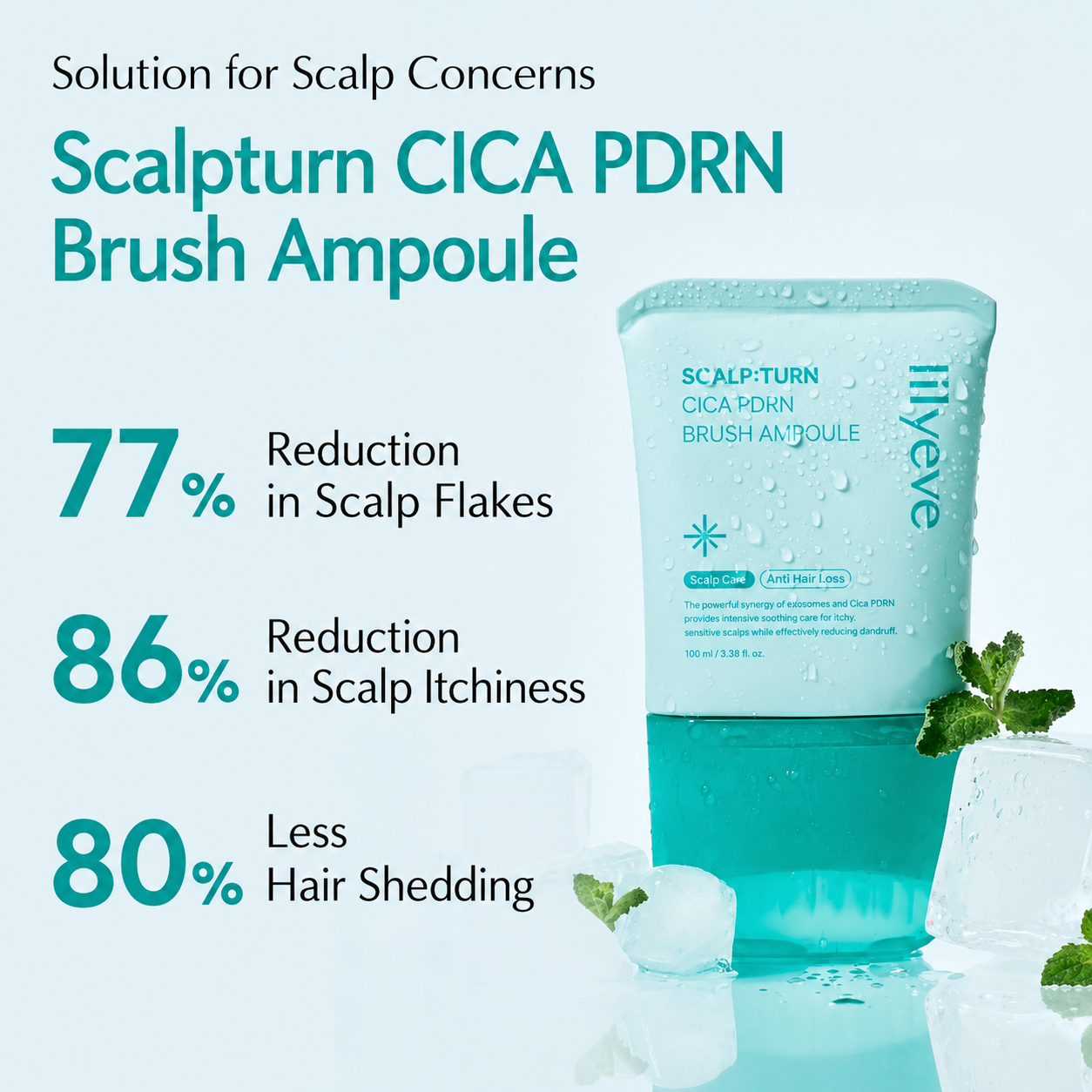 lilyeve Scalp Turn Cica PDRN Brush Ampoule
