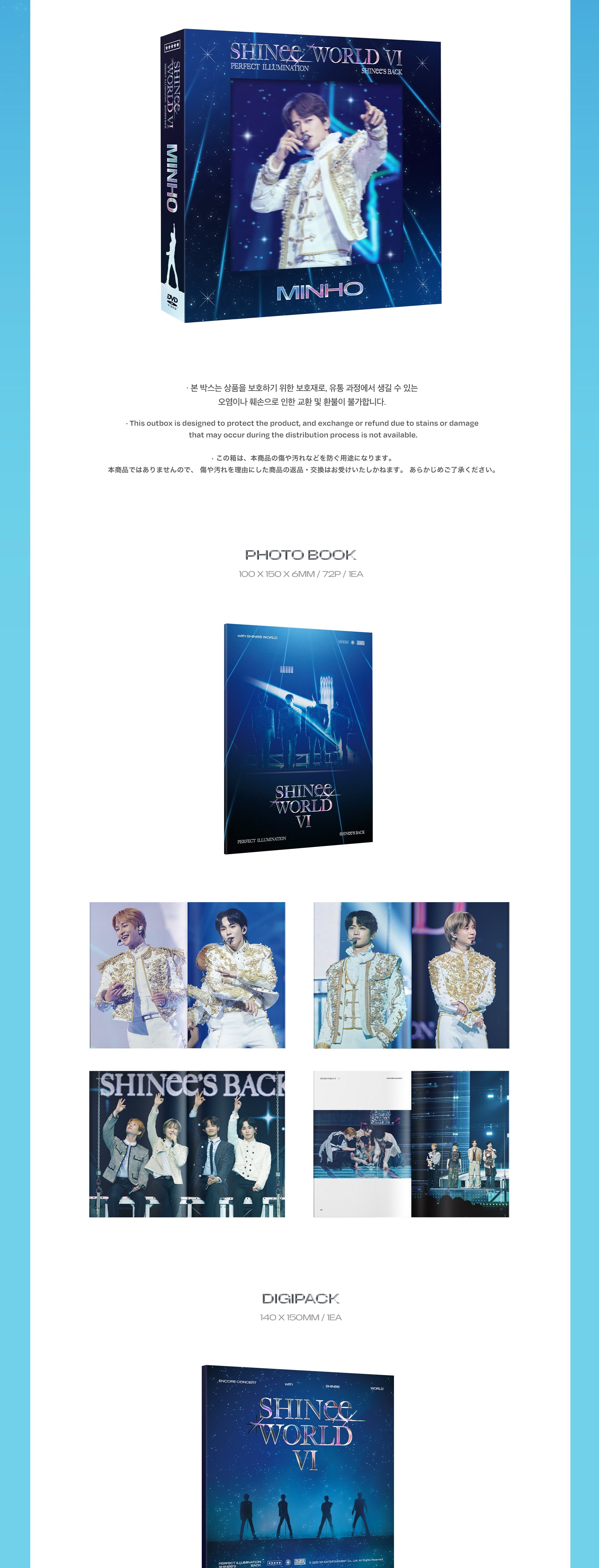 SHINEE - WORLD VI [PERFECT ILLUMINATION : SHINEE'S BACK] DVD (MINHO Ver.)