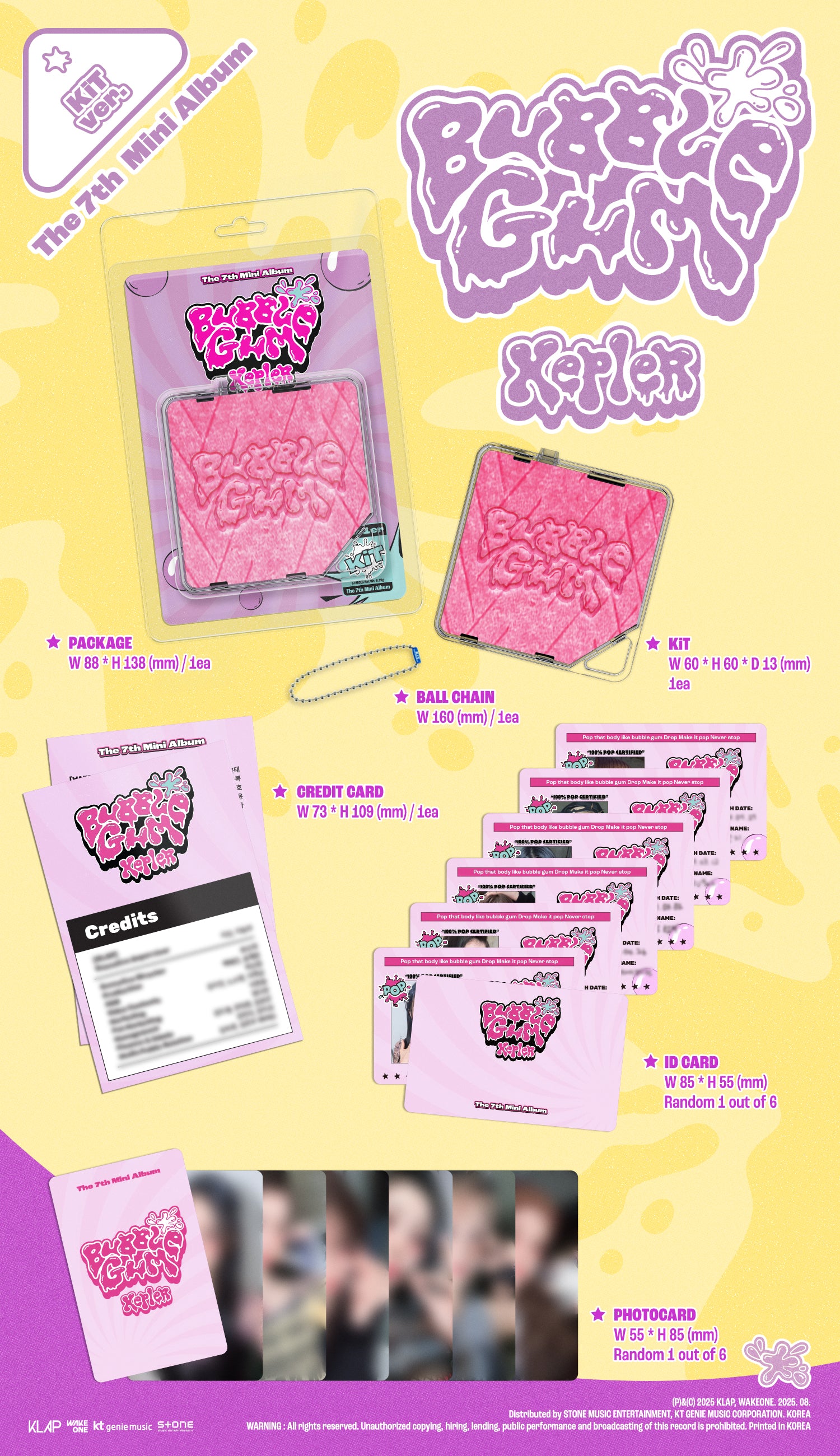 Kep1er 7th Mini Album "Bubble Gum" (Kit Ver.)