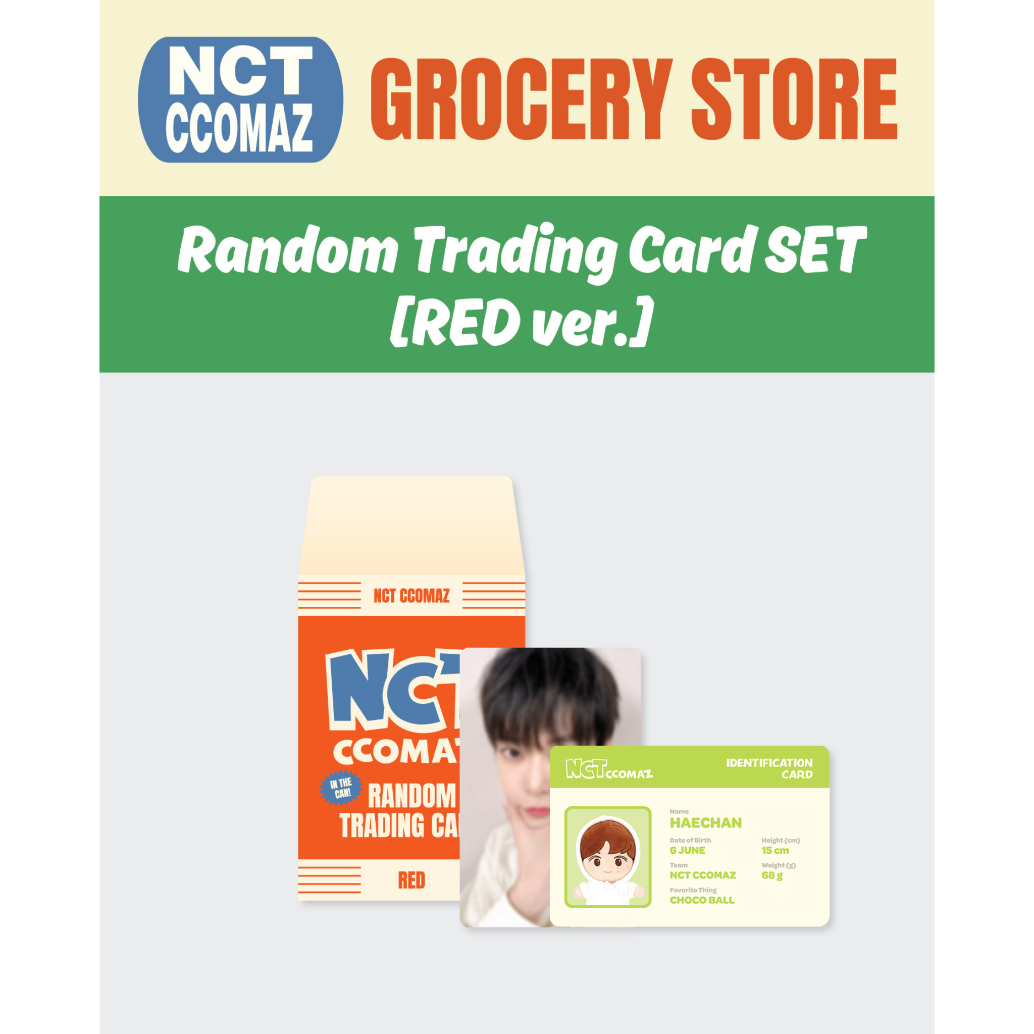 NCT - RANDOM TRADING CARD SET [NCT CCOMAZ GROCERY STORE MD NCT - RANDOM TRADING CARD SET [NCT CCOMAZ GROCERY STORE MD