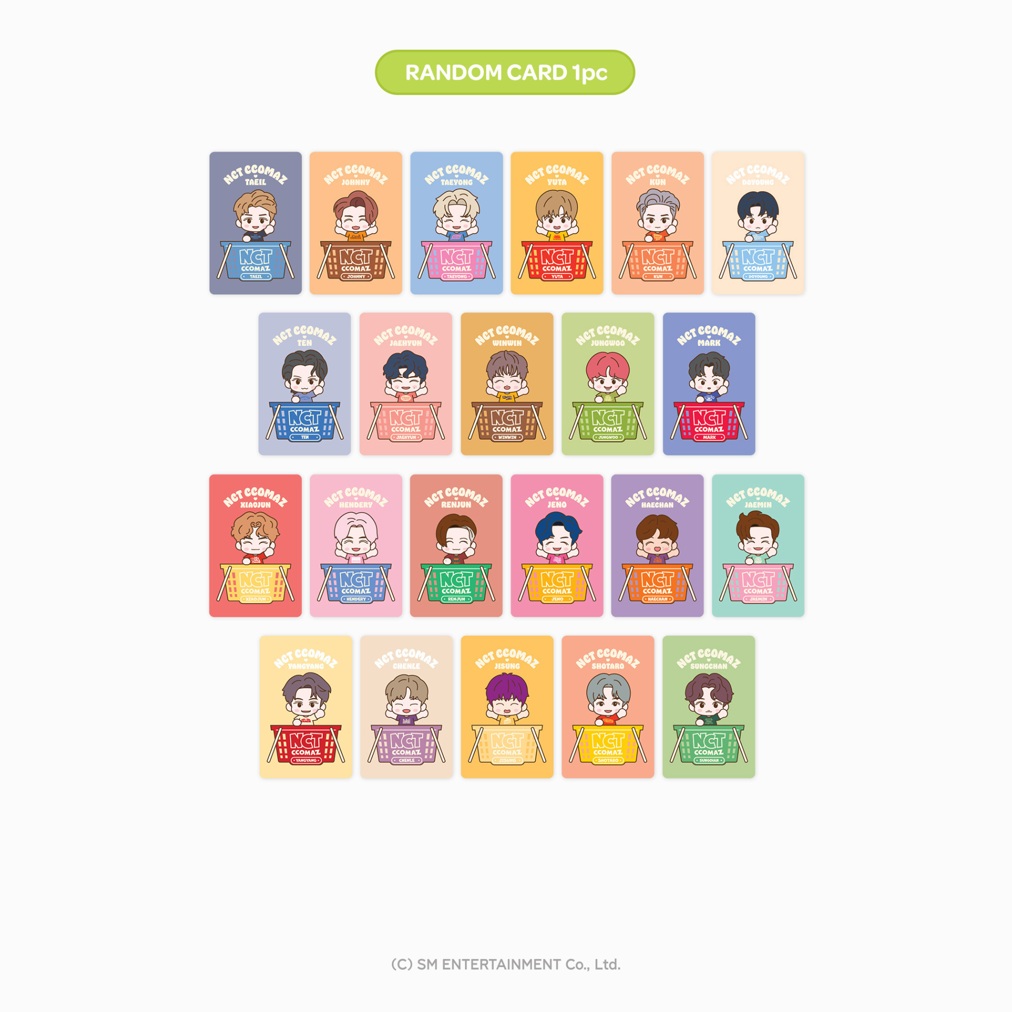 NCT - RANDOM TRADING CARD SET [NCT CCOMAZ GROCERY STORE MD NCT - RANDOM TRADING CARD SET [NCT CCOMAZ GROCERY STORE MD