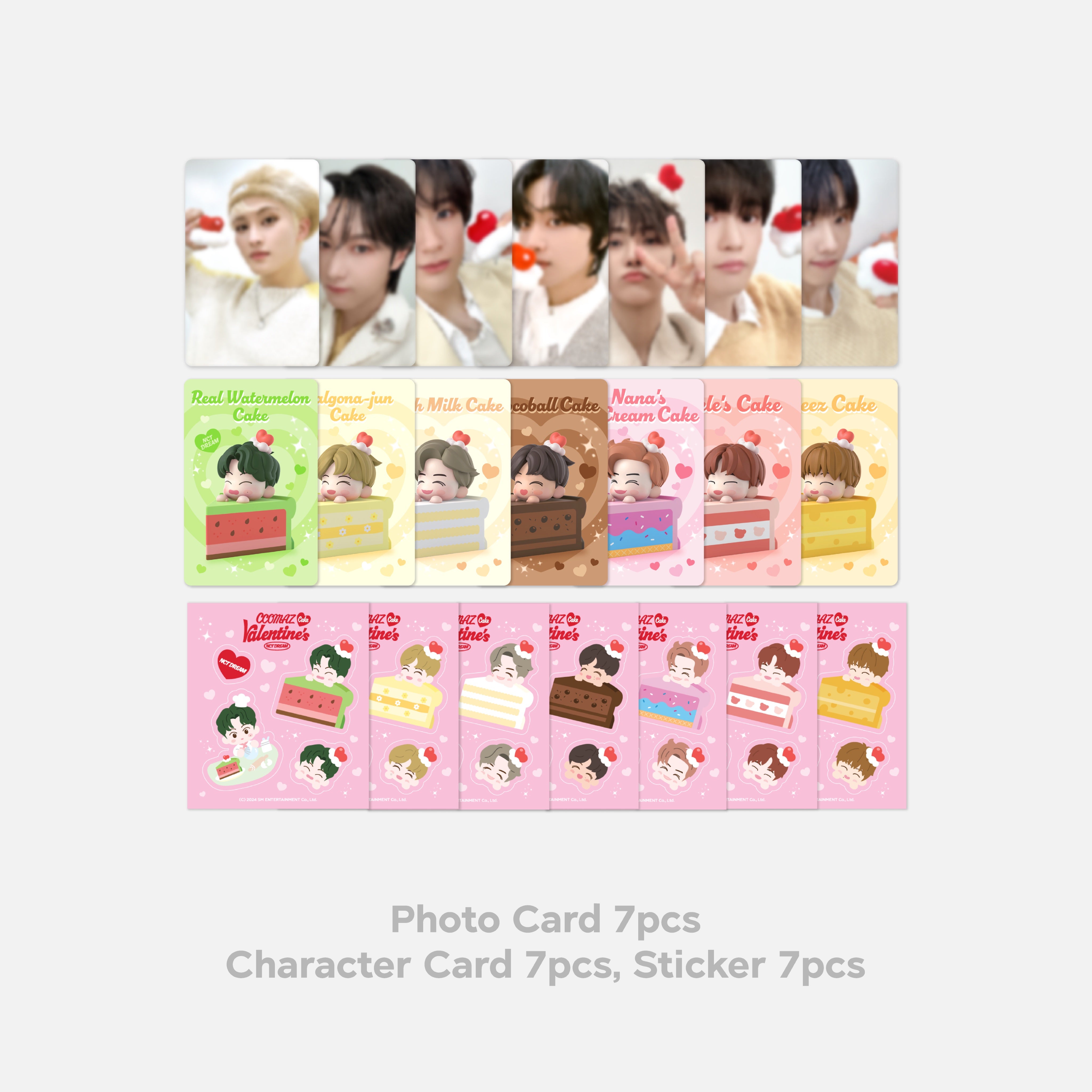NCT DREAM: CCOMAZ VALENTINE'S CAKE (7 Versions + Set