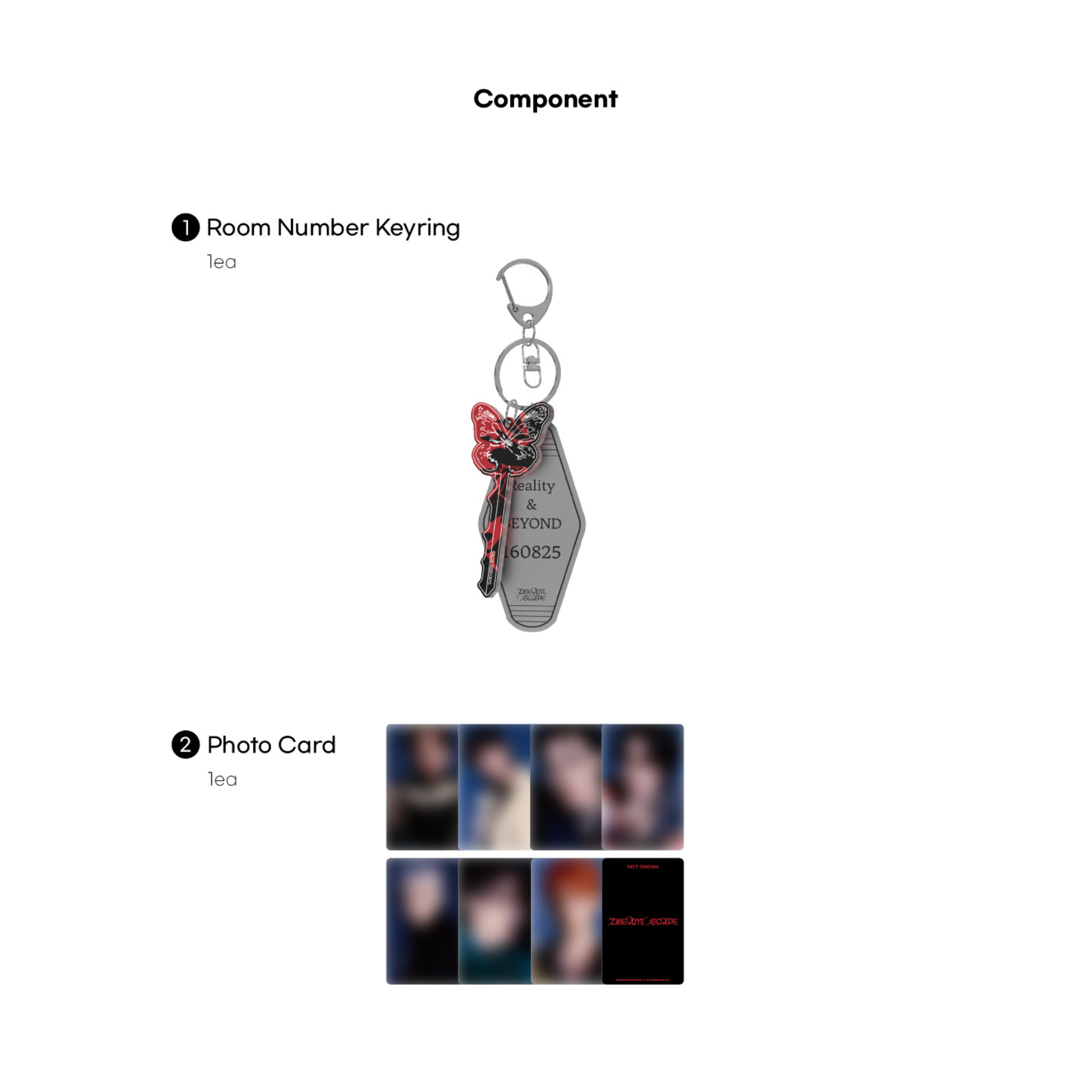 NCT DREAM - ROOM NUMBER KEYRING - DREAM()SCAPE