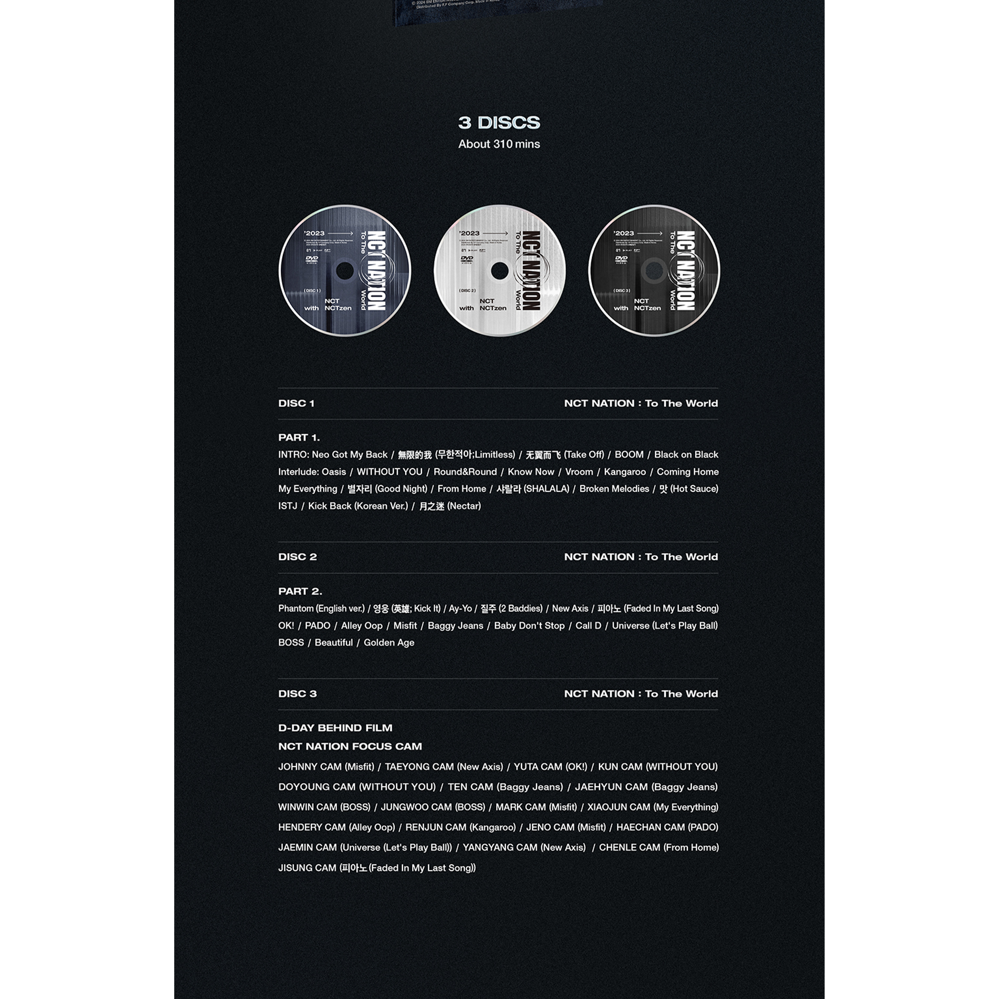NCT - 2023 NCT CONCERT [NCT NATION: TO THE WORLD IN INCHEON DVD] (3 DISC)