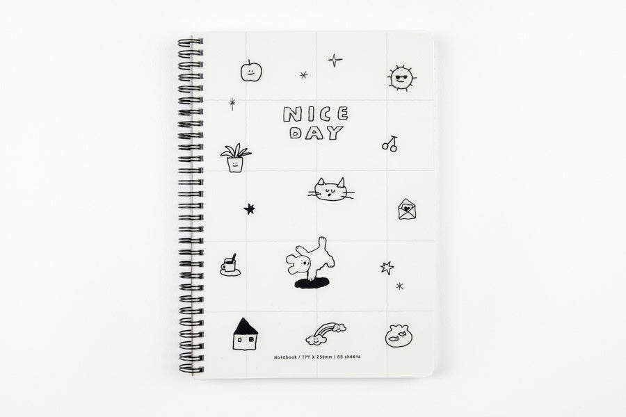NOTE PP COVER NATURE NICE DAY CAT LARGE