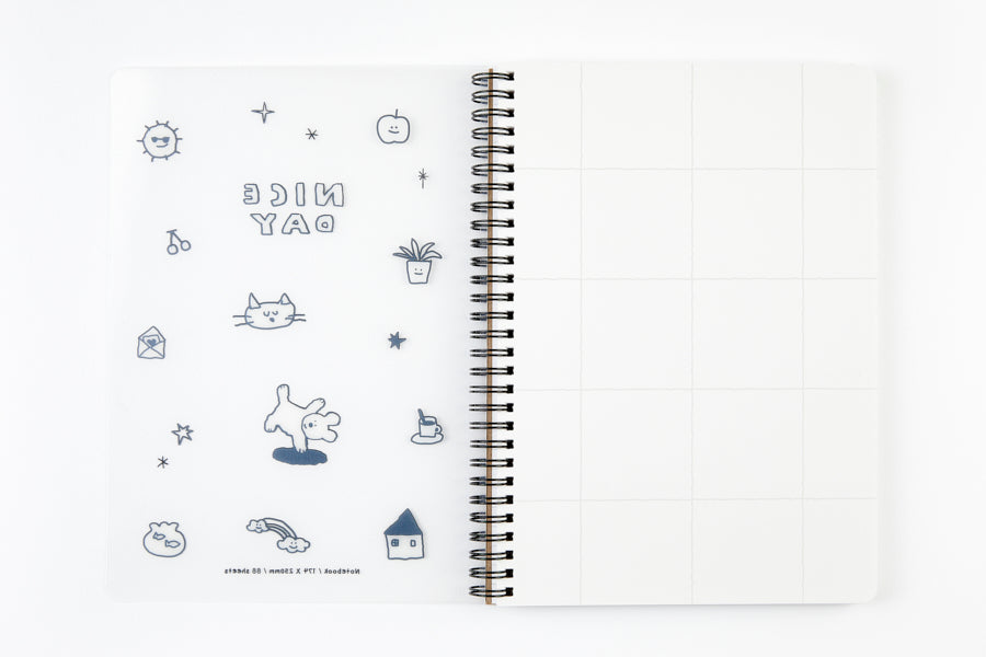 NOTE PP COVER NATURE NICE DAY CAT LARGE