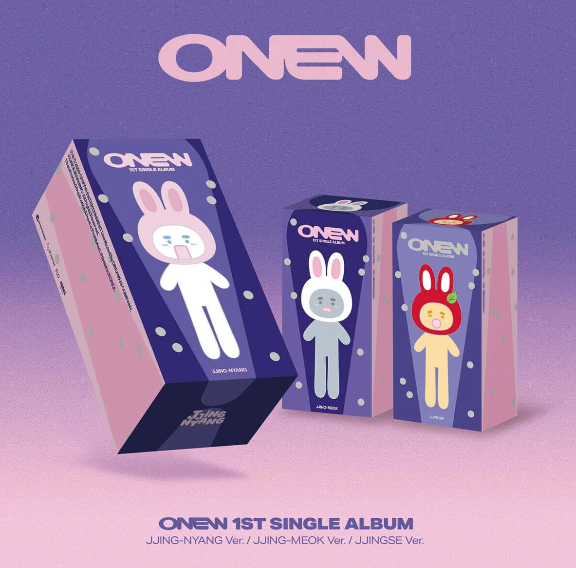 [PRE-ORDER] ONEW - 1ST SINGLE ALBUM [ILLUSION] [JJING-NYANG VER.] (3 VERSIONS)