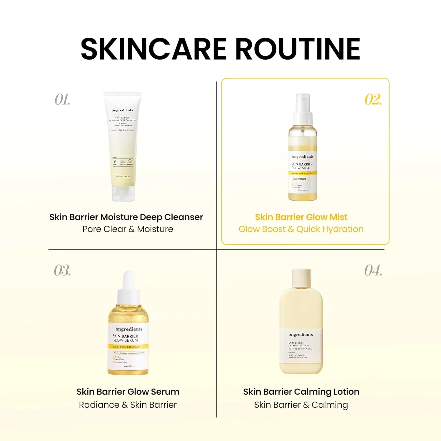 ongredients Skin Barrier Glow Mist [100ml]