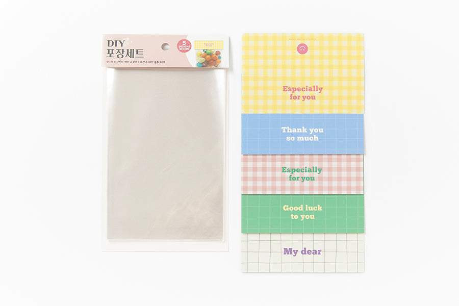 Check Pattern OPP Packaging Set