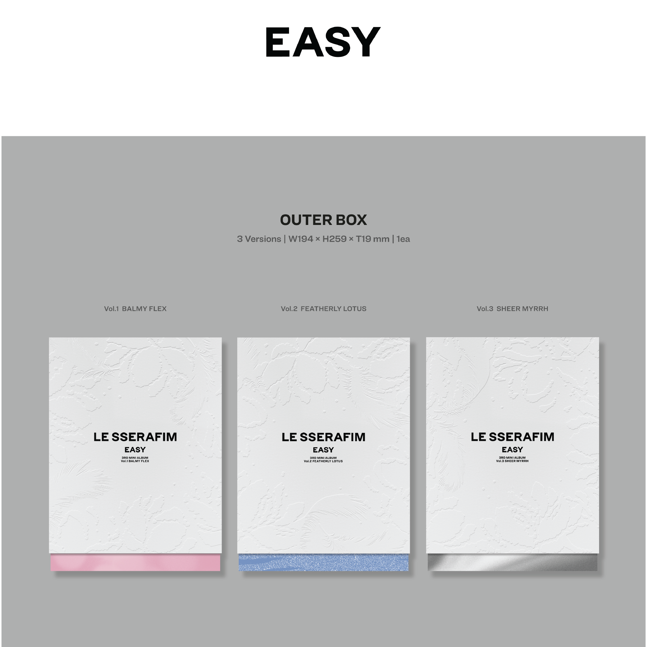 Le Sserafim 3rd Mini Album "EASY"