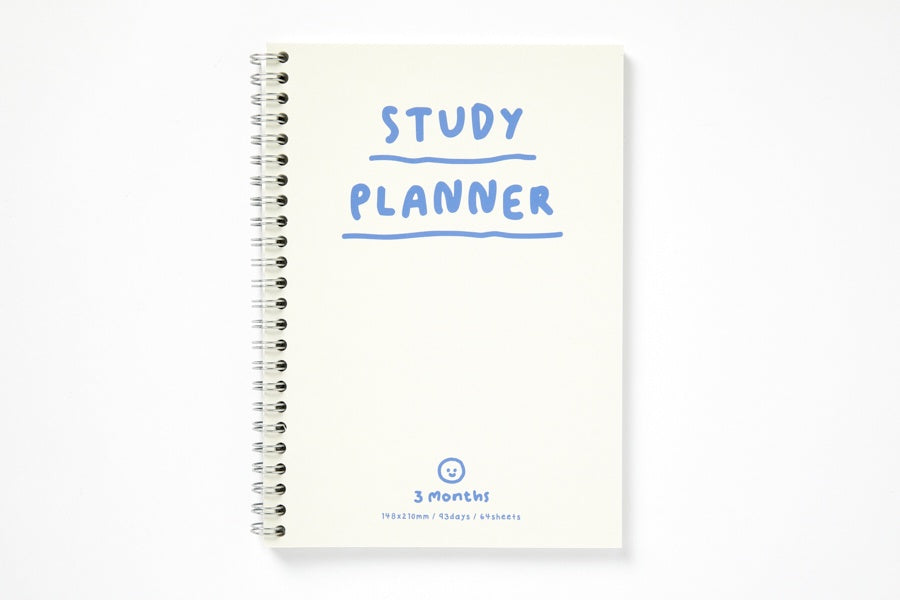 STUDY PLANNER 3 MONTHS WHITE SIMPLE SMILE