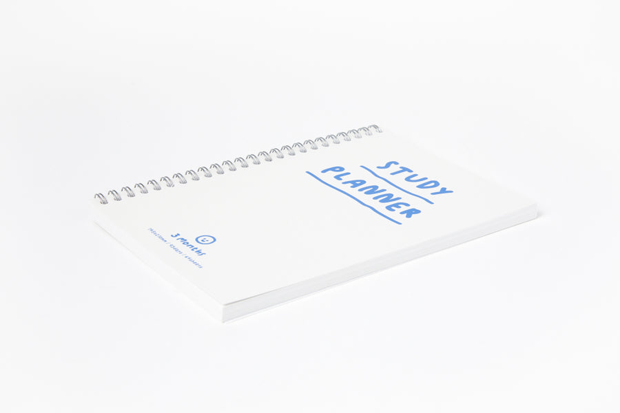 STUDY PLANNER 3 MONTHS WHITE SIMPLE SMILE
