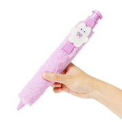 PEN BIG POMPOM PURPLE CAT