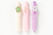 PEN BIG POMPOM PURPLE CAT