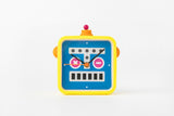 Robot Face Desk Clock (Yellow)
