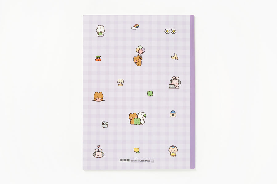 NOTE SHG GOMIYOMI PURPLE GRID