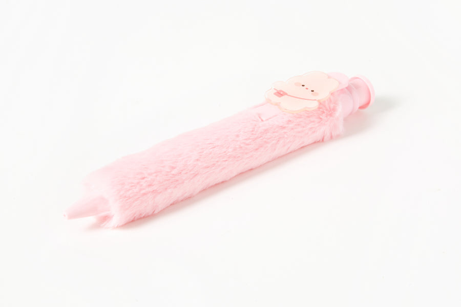 PEN BIG POMPOM PINK RABBIT