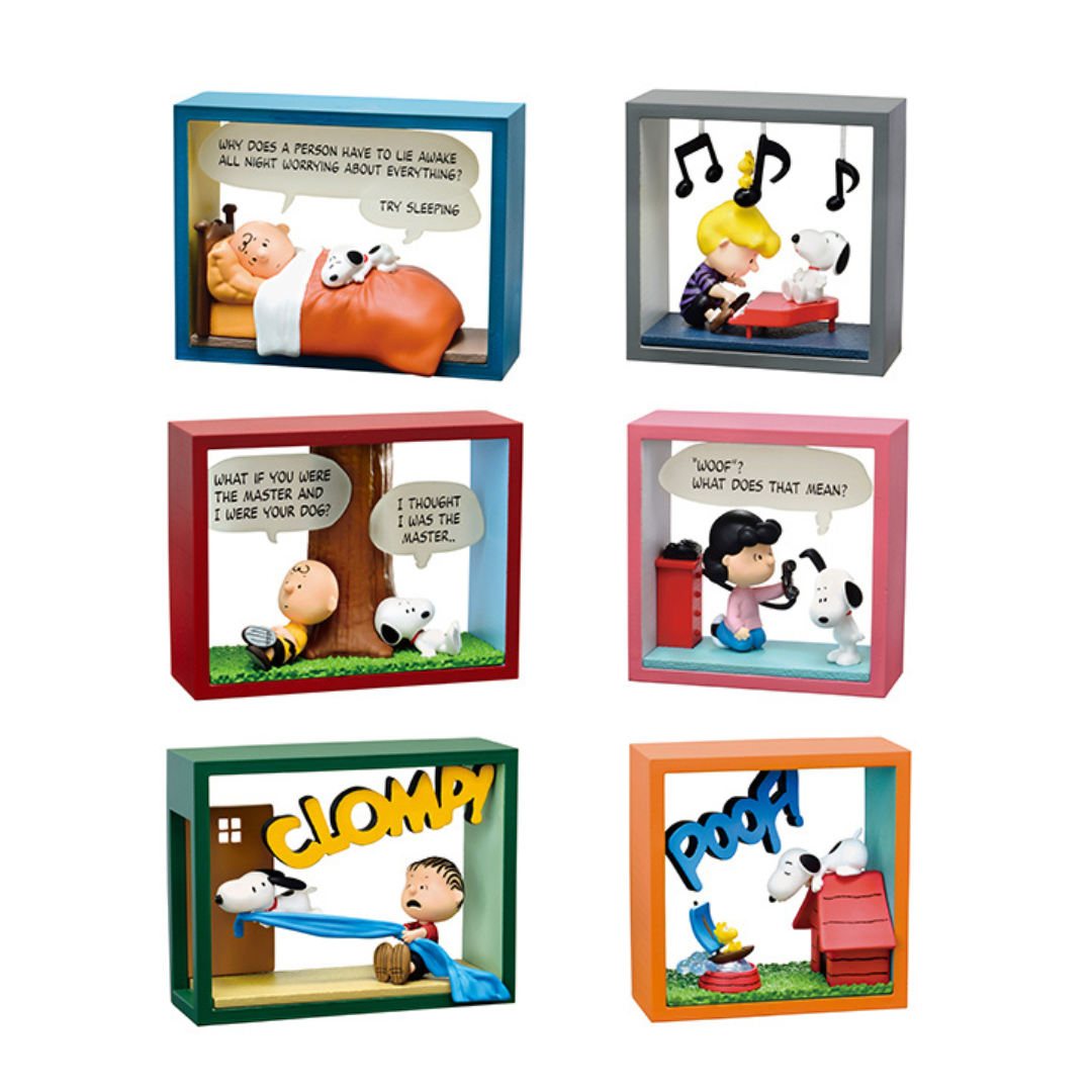 Re-ment Snoopy Comic Cube Collection -One day in the life of Snoopy