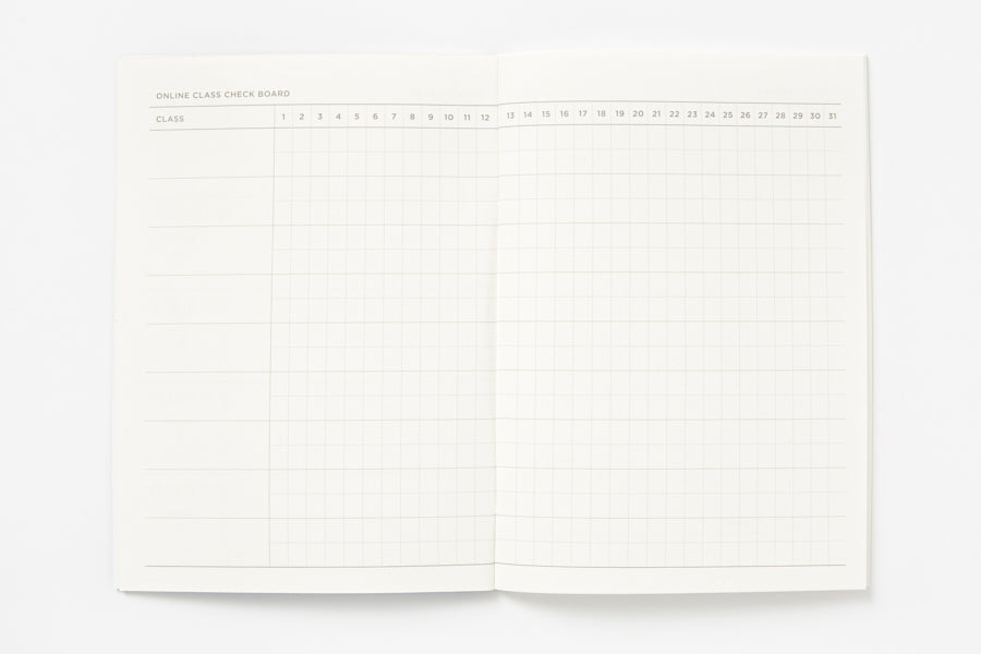 STUDY PLANNER LBL WHITE PENCIL MONTH