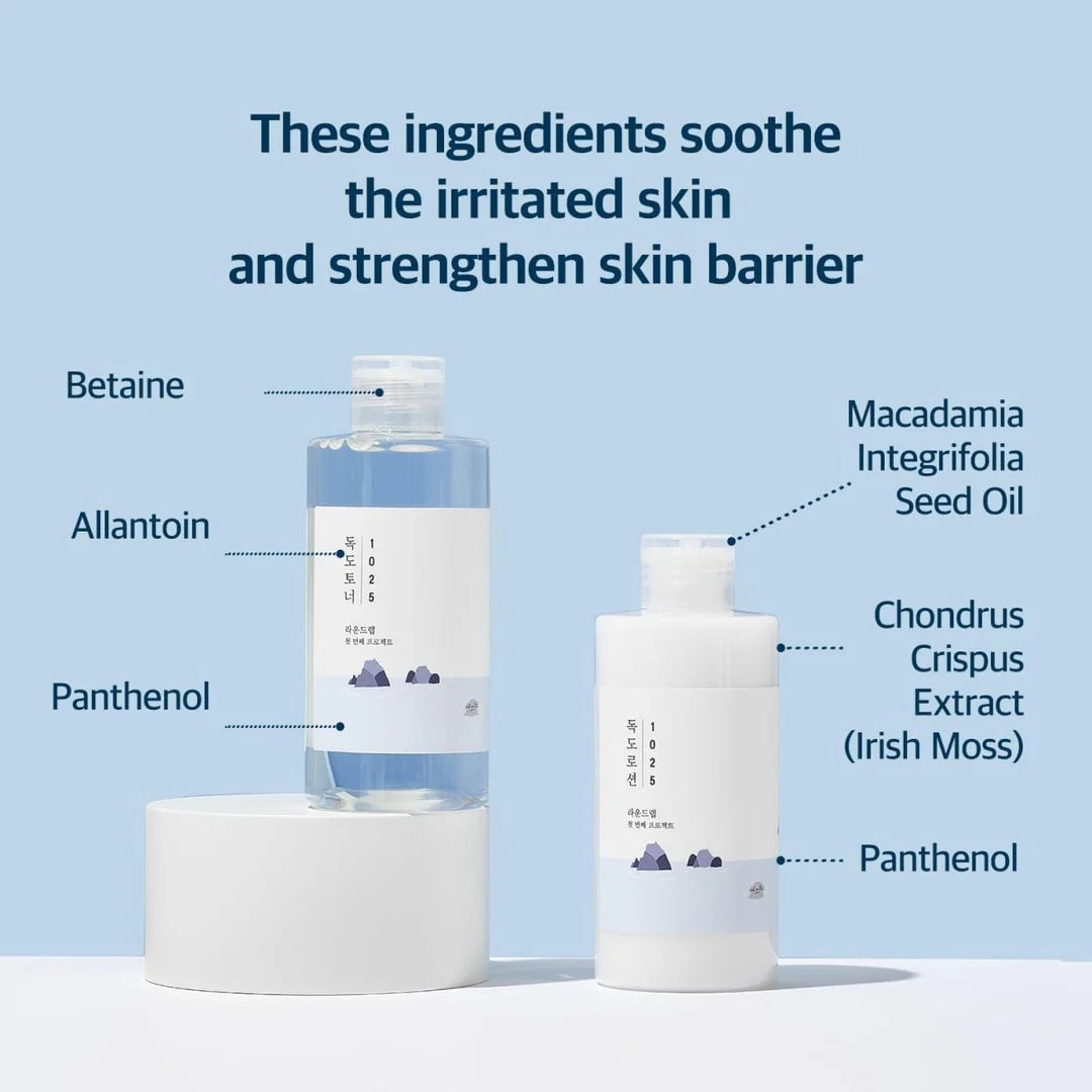 ROUND LAB 1025 Dokdo Toner + Lotion Set [200ml]