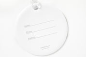 LUGGAGE TAG PVC ROUND HIPSTER DOG