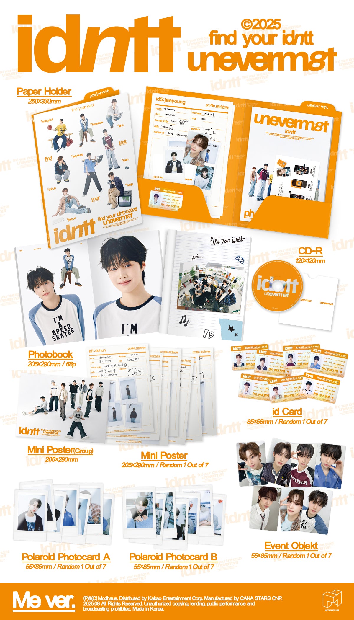 [Pre-Order] Idntt Mini Album: Unevermet