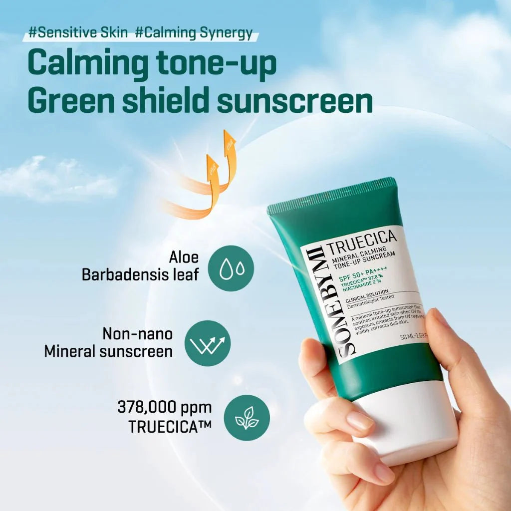 SOME BY MI Truecica Mineral Calming Tone-Up Sun Cream SPF 50+ / PA ++++