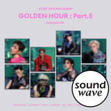 [PRE-ORDER] [SOUNDWAVE POB] ATEEZ – 14th Mini Album [GOLDEN HOUR : Part.5] (DIGIPACK Ver.) RANDOM